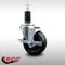 Service Caster 4'' SS Phenolic Swivel 1-1/4'' Expanding Stem Caster with Brake SCC-SSEX20S414-PHS-TLB-114 - alternate 3
